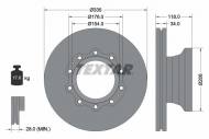 93143100 TEXTAR - TARCZA HAMULCOWA 