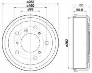 94005100 TEXTAR - TARCZA HAMULCOWA 