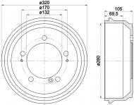 94027000 TEXTAR - TARCZA HAMULCOWA 