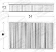 U624/606 CHA - FILTR POWIETRZA DB W124 E28 93- 