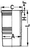 89186110 KOLBENSCHMIT - TULEJA CYLINDRA 