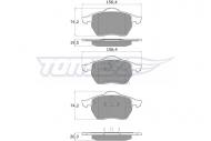 1212 TOMEX - ZESTAW KLOCKÓW, HAMULEC TARCZOWY KLOCKI HAMULC. VW GOLF IV 1,8T-2,8 V6  97-