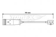 3064 TOMEX - STYK OSTRZEGAWCZY, ZUŻYCIE OKŁADZIN HAMU(117MM) MERCEDES W211 S-KLASA  05- PRZÓD