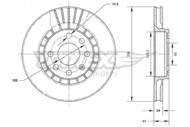 TX70-15 TOMEX - TARCZA HAMULCOWA (256X24MM)  OPEL VECTRA B (36_) 10/95-04/02  ASTRA F CARAVAN