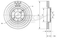 TX70-56 TOMEX - TARCZA HAMULCOWA (257X22MM)  FIAT STILO (192) 10/01-  IDEA 01/04-