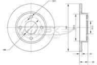 TX70-99 TOMEX - TARCZA HAMULCOWA (239,5X12MM)  FORD FIESTA IV (JA_, JB_) 08/95-01/02  KA (RB_