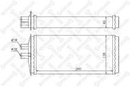 10-35109 STELLOX - NAGRZEWNICA\ VW CADDY, SKODA FELICIA 1.3/1.6 96-01