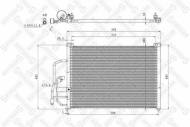 10-45042 STELLOX - CHŁODNICA KLIMATYZACJI\ DAEWOO LANOS 1.4-1.6 97>