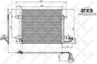 10-45060 STELLOX - CHŁODNICA KLIMATYZACJI\ VW CADDY/TOURAN 1.4-2.0/1.9TDI 04>