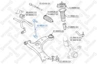 56-98024 STELLOX - DRĄŻEK STABILIZATORA PRZEDNIEGO\TOYOTA AVENSIS 03>/COROLLA 01>