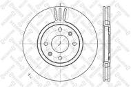 6020-3720V STELLOX - TARCZA HAMULCOWA PRZÓD\ PEUGEOT 406,CITROEN XANTIA 2.0-3.0/1.9TD 95>