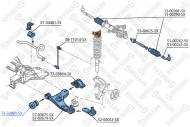 75-32801 STELLOX - TULEJA WAHACZA PRZEDNIA\ FORD FOCUS 1.4-1.8TDI 98>