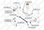 77-00099 STELLOX - TULEJA TYLNEJ BELKI TYLNA\ BMW E46/Z4 ALL 98>