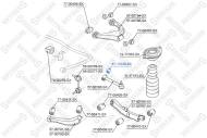 87-17020 STELLOX - TULEJA TYLNEGO WAHACZA GÓRN.\ SUBARU LEGACY B12 99-03