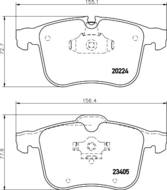 8DB355006561 HELLA PAGID - klocki ham. prz. CAD HOL OP SAAB 