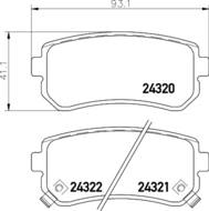 8DB355006961 HELLA PAGID - klocki ham. tył DO HY KIA 