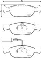 8DB355007901 HELLA PAGID - klocki ham. prz. AR FI LA 