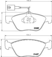 8DB355007931 HELLA PAGID - klocki ham. prz. AR FI LA 