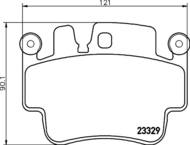 8DB355009281 HELLA PAGID - klocki ham. prz+tył POR 