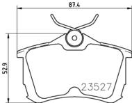 8DB355009511 HELLA PAGID - klocki ham. tył HO 