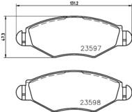 8DB355009411 HELLA PAGID - klocki ham. prz. CI PE 