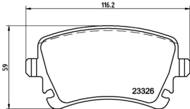 8DB355011641 HELLA PAGID - klocki ham. tył VW 