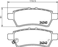 8DB355012081 HELLA PAGID - klocki ham. tył NI 