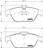 8DB355012741 HELLA PAGID - klocki ham. tył MB 