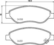 8DB355013401 HELLA PAGID - klocki ham. prz. OP 