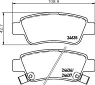 8DB355013591 HELLA PAGID - klocki ham. tył HO 