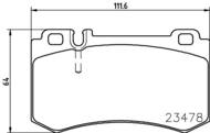 8DB355014941 HELLA PAGID - klocki ham. tył MB 