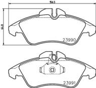 8DB355014481 HELLA PAGID - klocki ham. prz. DO MB VW 