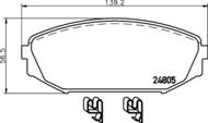 8DB355014681 HELLA PAGID - klocki ham. prz+tył AC HO 