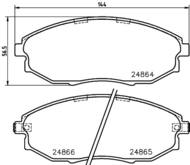 8DB355014931 HELLA PAGID - klocki ham. prz. CHE DW HOL 