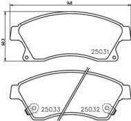 8DB355015231 HELLA PAGID - klocki ham. prz. CHE HOL OP 