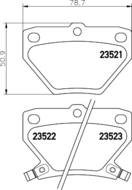 8DB355017221 HELLA PAGID - klocki ham. tył TO 