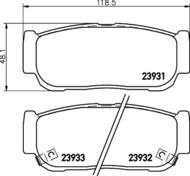 8DB355020221 HELLA PAGID - klocki ham. tył KIA SSANGYONG 