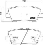 8DB355020101 HELLA PAGID - klocki ham. tył HY KIA SSANGYONG 