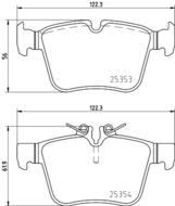 8DB355021831 HELLA PAGID - klocki ham. tył MB 