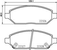 8DB355025451 HELLA PAGID - klocki ham. prz. OP 