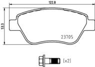 8DB355025301 HELLA PAGID - klocki ham. prz. FI 