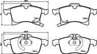 8DB355025191 HELLA PAGID - klocki ham. prz. OP 