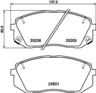 8DB355025981 HELLA PAGID - klocki ham. prz. HY KIA 