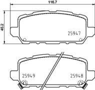 8DB355025591 HELLA PAGID - klocki ham. tył HO 