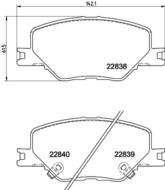 8DB355039061 HELLA PAGID - klocki ham. przód HOLDEN: OPEL: VAUXHALL