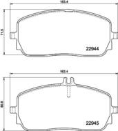 8DB355039011 HELLA PAGID - klocki ham. przód MERCEDES-BENZ 