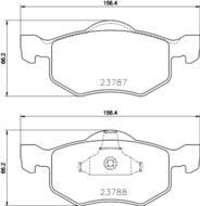 8DB355039271 HELLA PAGID - klocki ham. przód FORD 