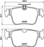 8DB355040851 HELLA PAGID - klocki ham. tył AUDI  CUPRA  SEAT  SKODA VOLKSWAGEN