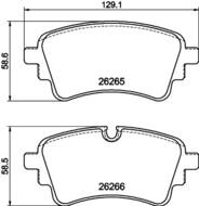 8DB355040941 HELLA PAGID - klocki ham. tył AUDI, VOLKSWAGEN 