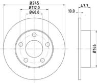 8DD355105681 HELLA PAGID - tarcza ham. malow. tył AU VW 